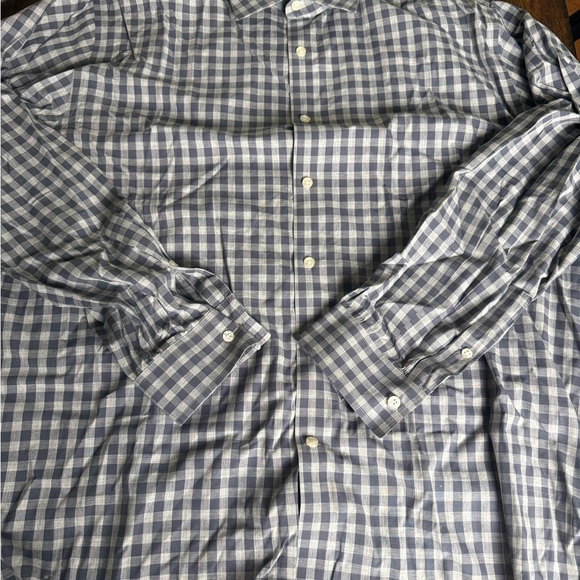 Michael Kors Gray‎ Men's Checkered Shirt XL - Picture 4 of 6